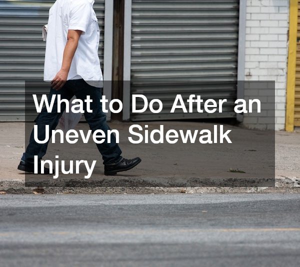 What to Do After an Uneven Sidewalk Injury